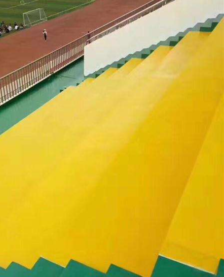 爱民球场台阶翻新修补改造